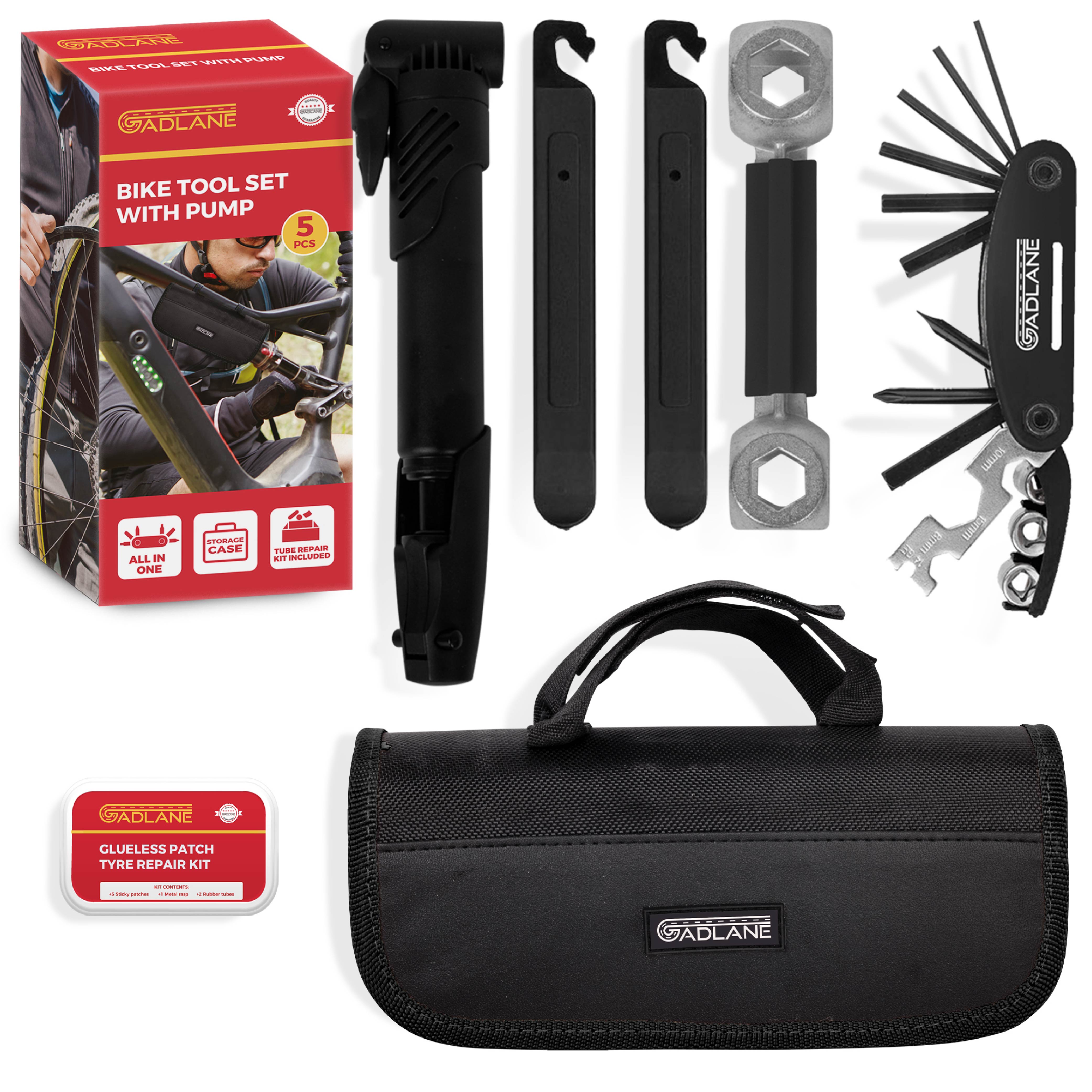 GADLANE BIKE TOOL SET WITH PUMP - Main Image