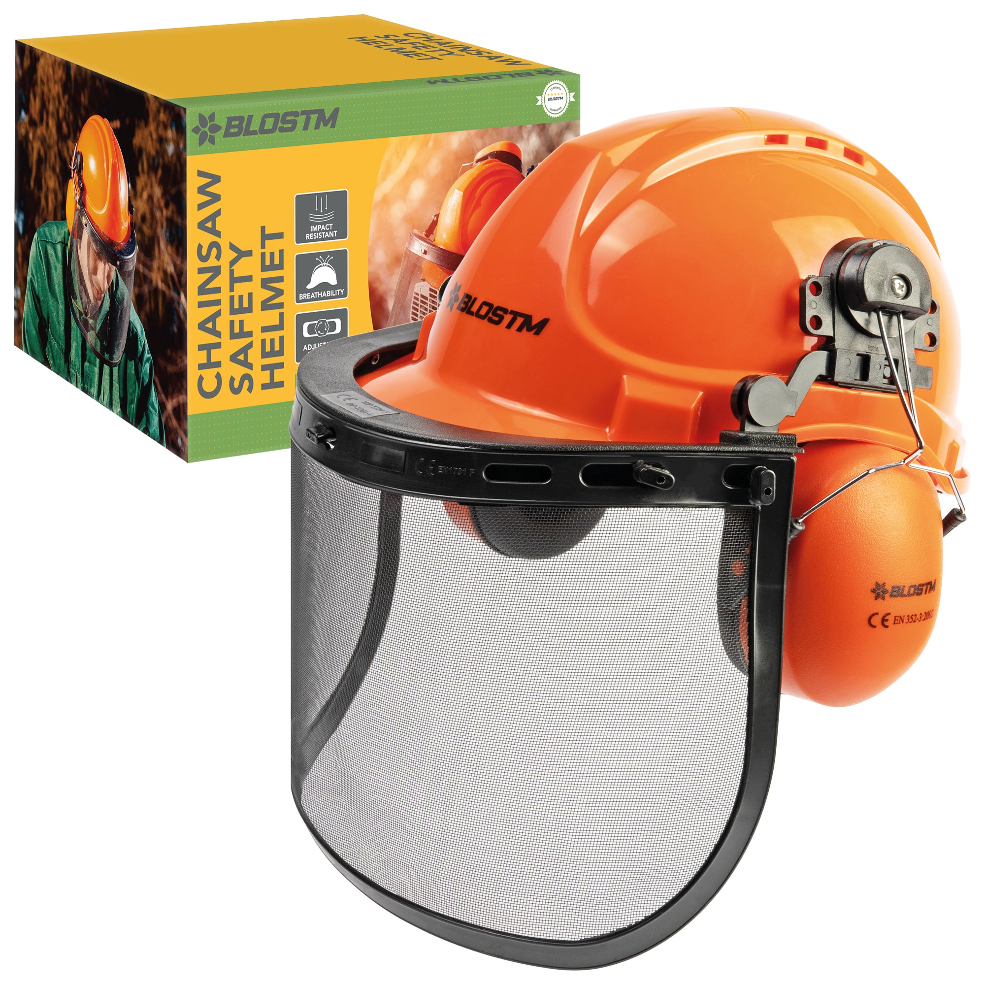 chainsaw football helmet BLOSTM CHAINSAW SAFETY HELMET