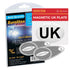 GADLANE Headlamp Beam Adaptors & Magnetic UK Plate