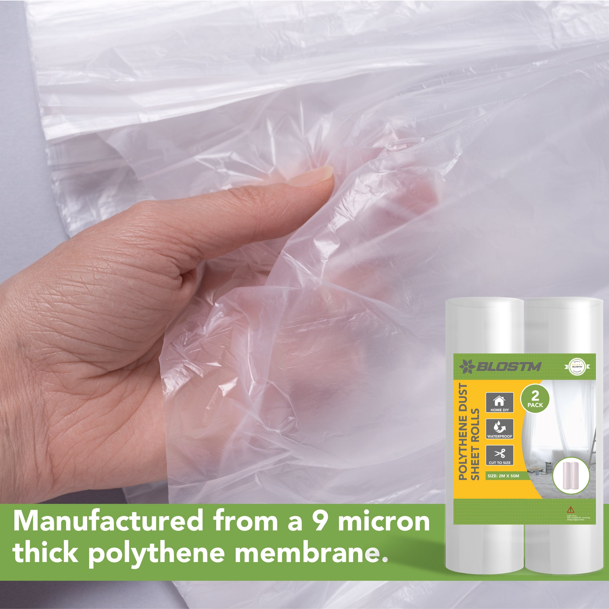 BLOSTM POLYTHENE DUST SHEET ROLLS