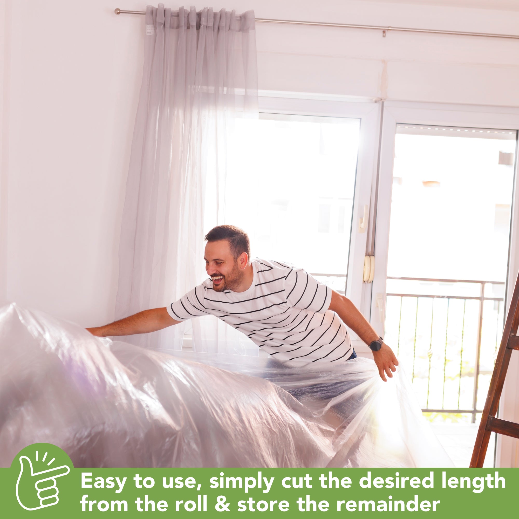 BLOSTM POLYTHENE DUST SHEET ROLLS