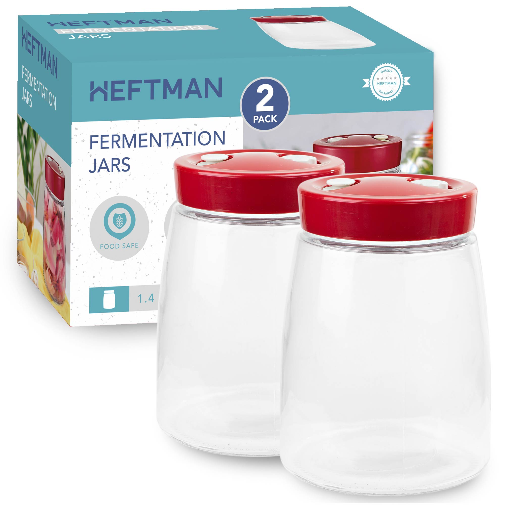 HEFTMAN FERMENTATION JAR - (2 PACK)