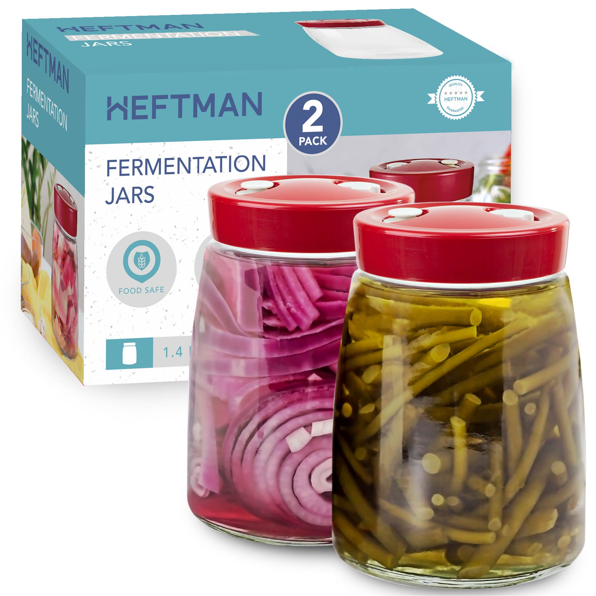 HEFTMAN FERMENTATION JAR - (2 PACK)