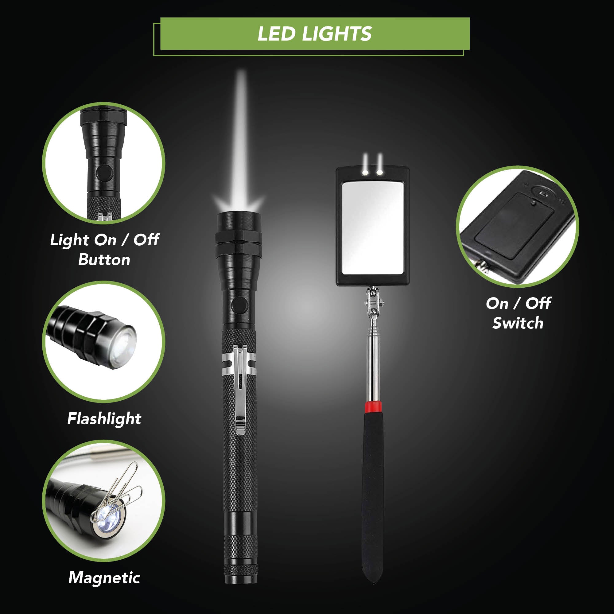 BLOSTM 5 PIECES MAGNETIC TELESCOPING PICKUP KIT