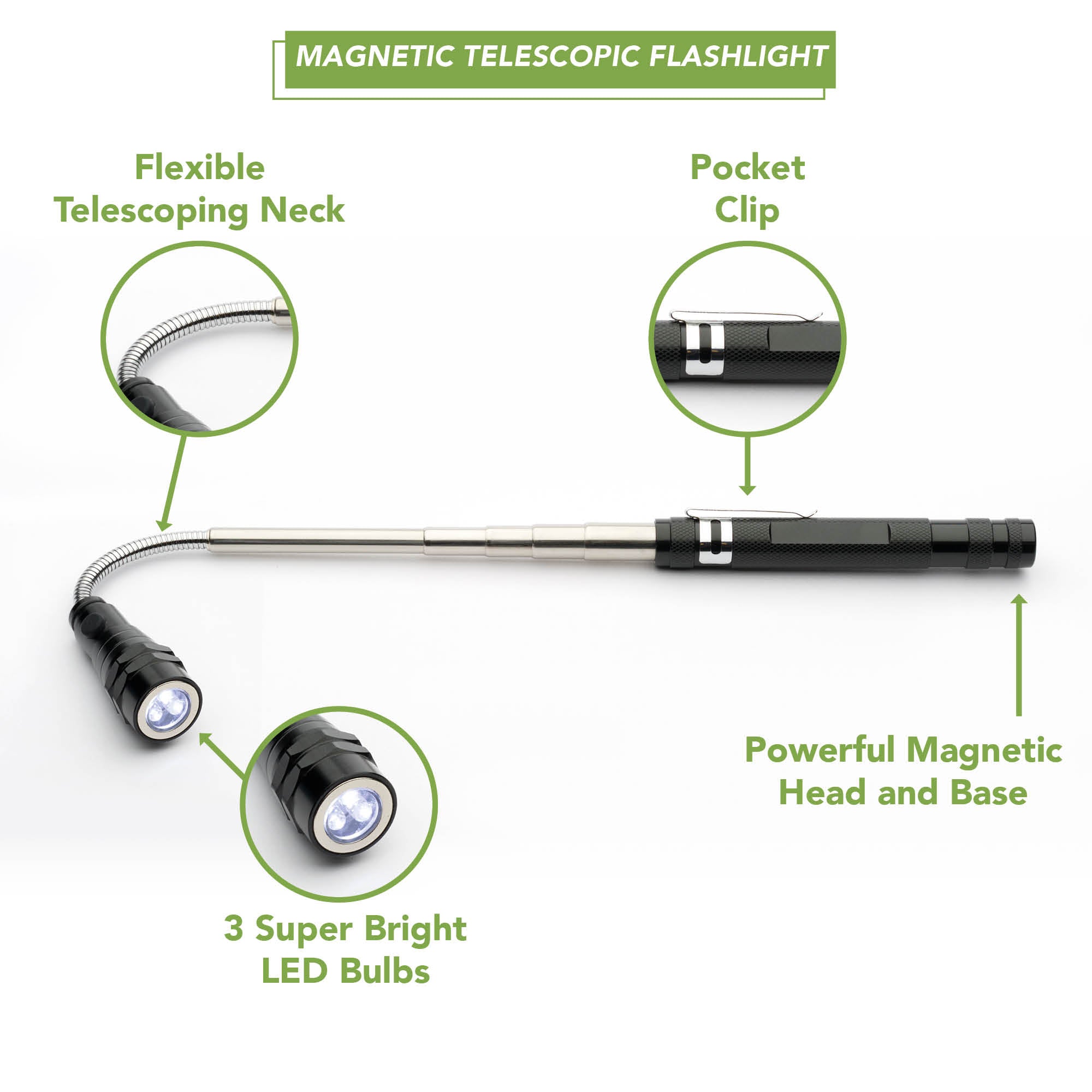 BLOSTM 5 PIECES MAGNETIC TELESCOPING PICKUP KIT