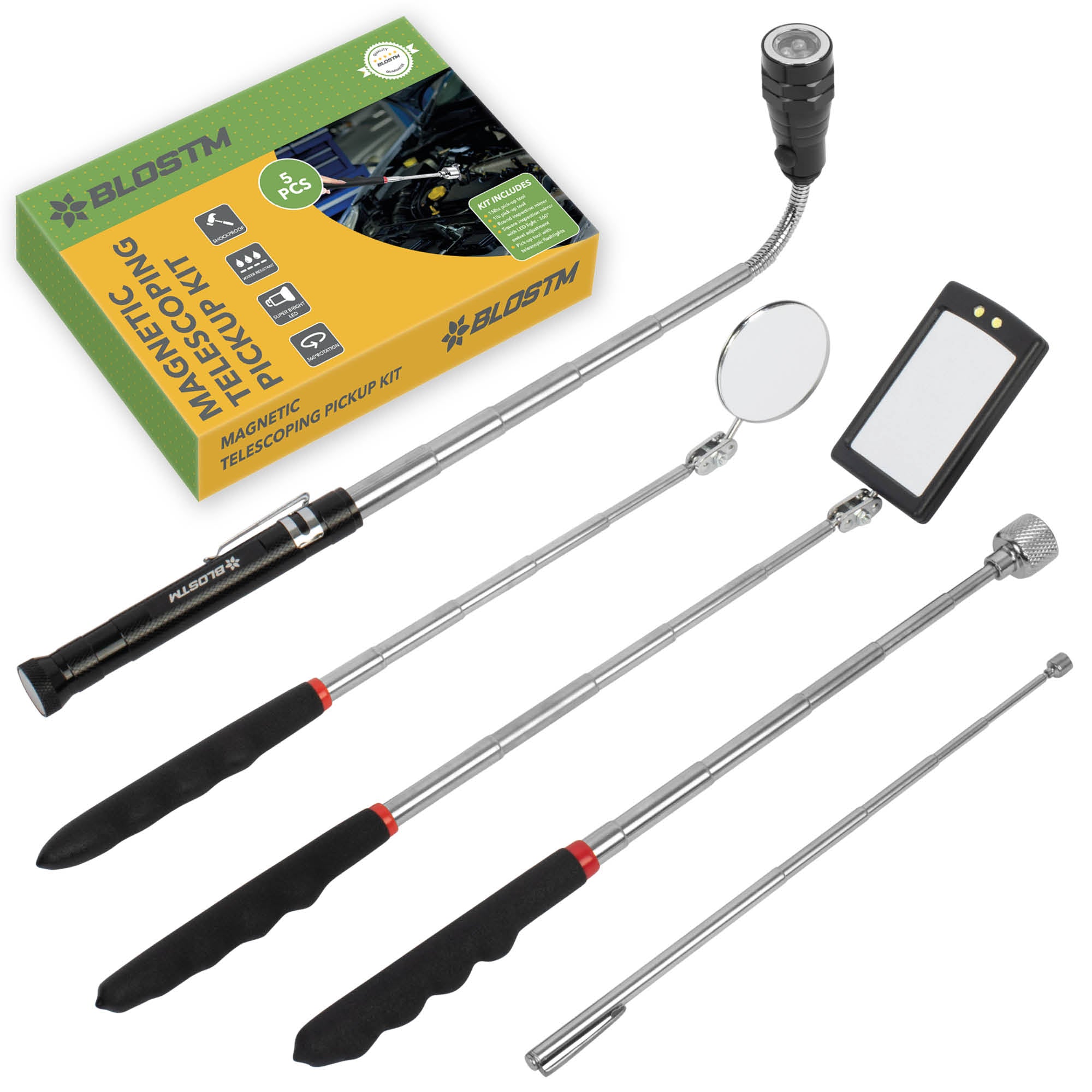 BLOSTM 5 PIECES MAGNETIC TELESCOPING PICKUP KIT