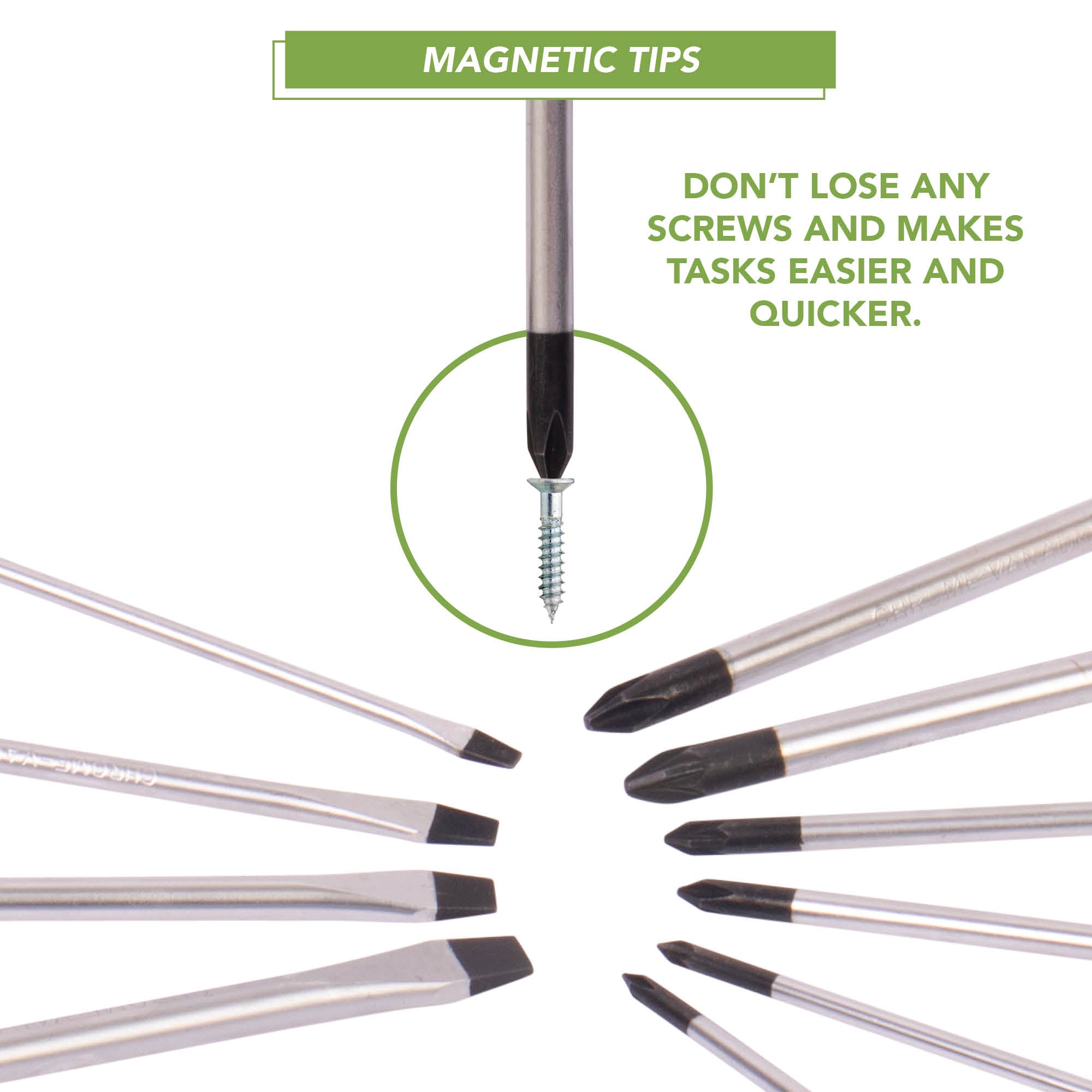 BLOSTM MAGNETIC SCREWDRIVER SET 10 PIECE