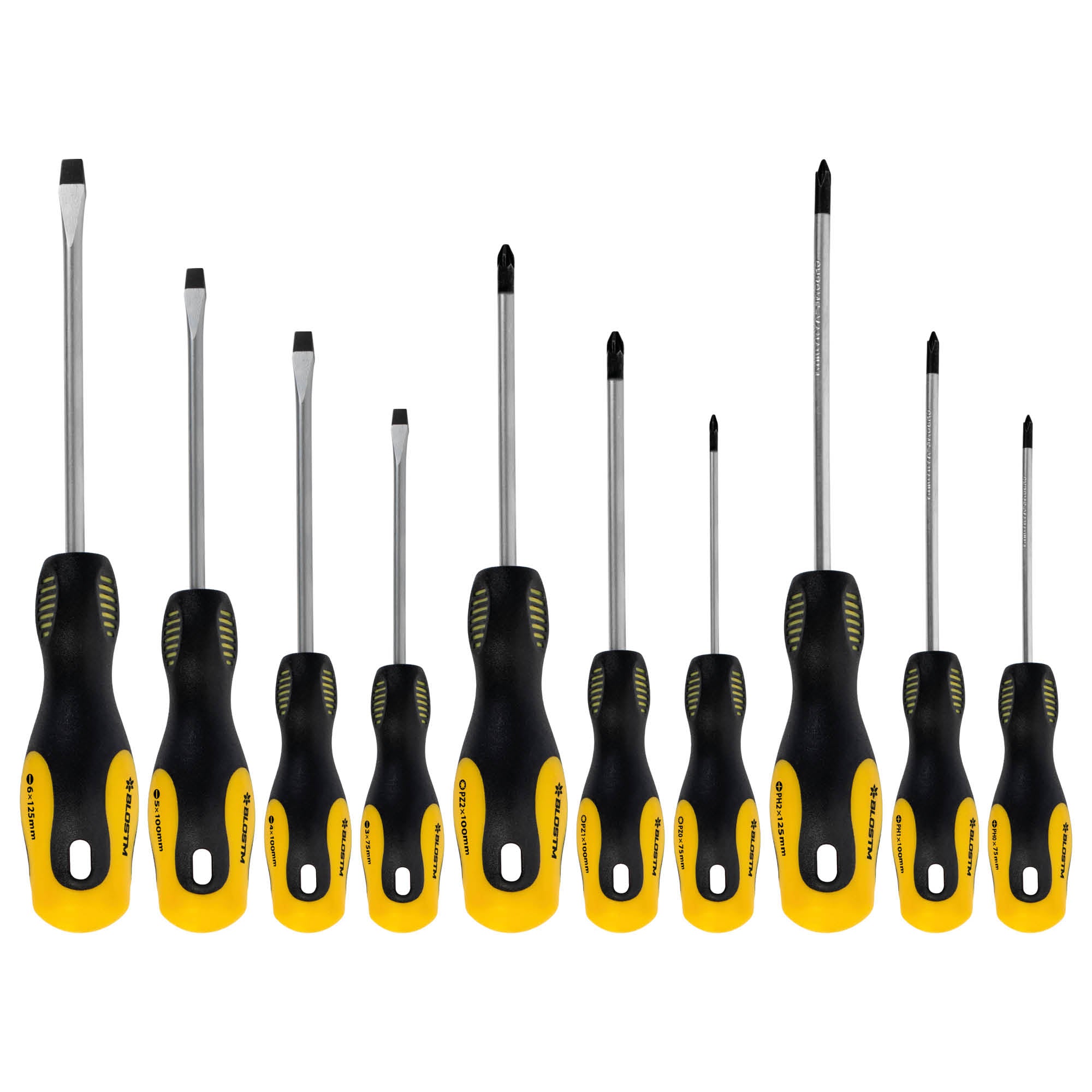 BLOSTM MAGNETIC SCREWDRIVER SET 10 PIECE