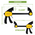 BLOSTM MINI RATCHET BAR CLAMP SET - PACK OF 2 -150MM (6")