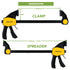 BLOSTM RATCHET BAR CLAMP SET, PACK OF 2 - 12-INCH/300MM