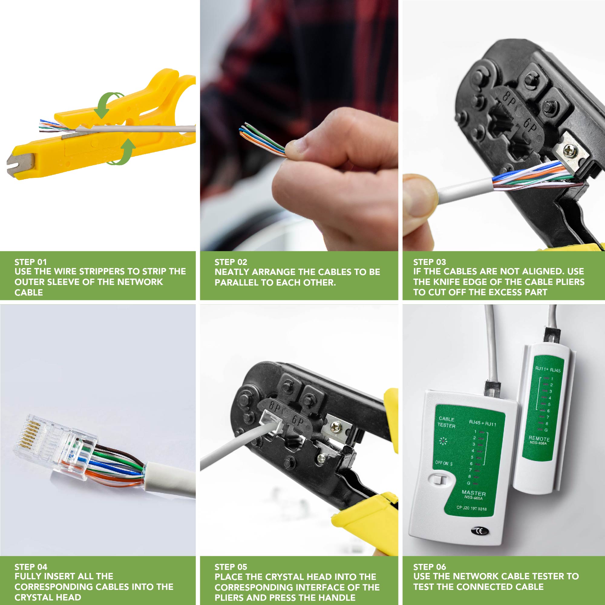 BLOSTM 9 IN 1 NETWORK REPAIR TOOL KIT