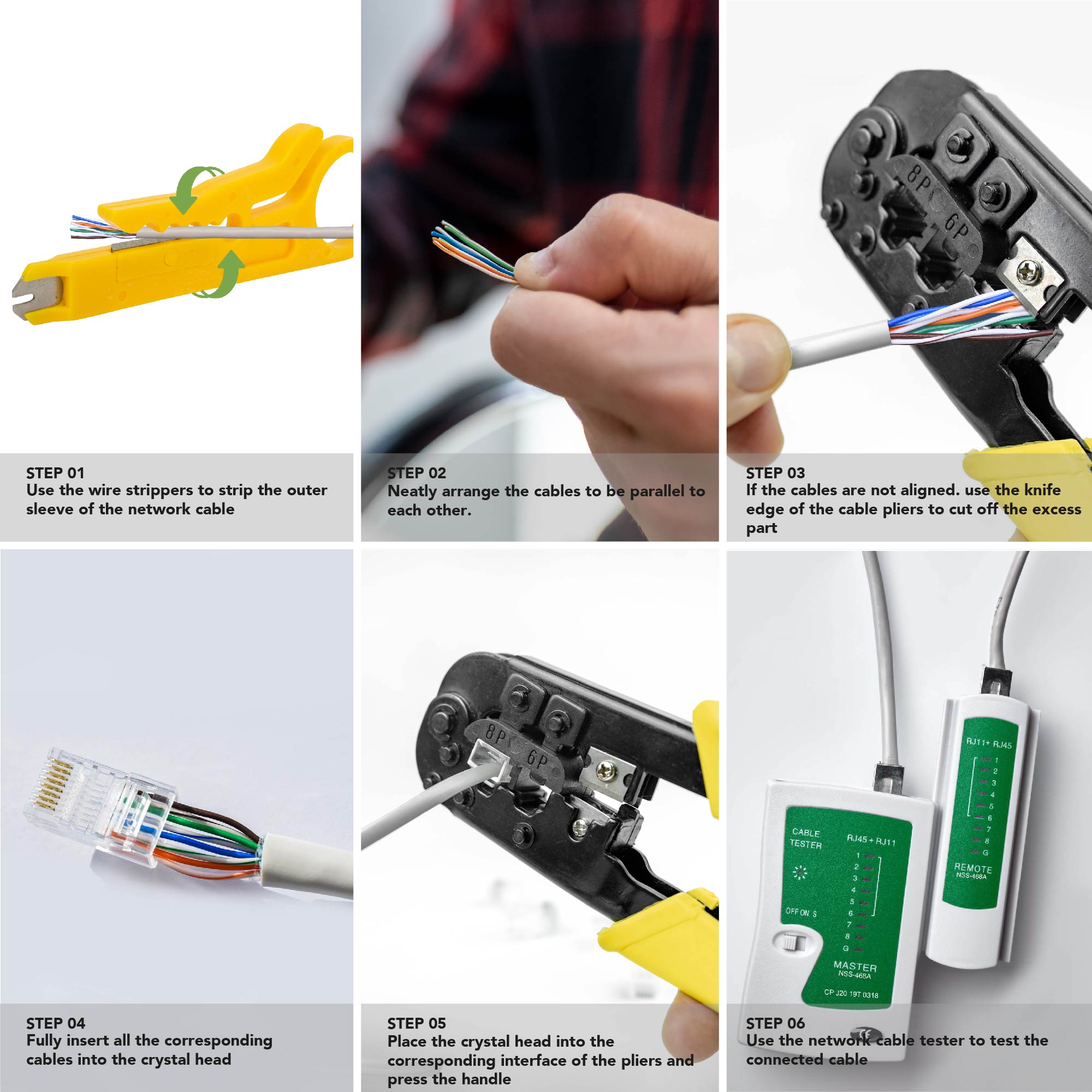 BLOSTM 9 IN 1 NETWORK REPAIR TOOL KIT