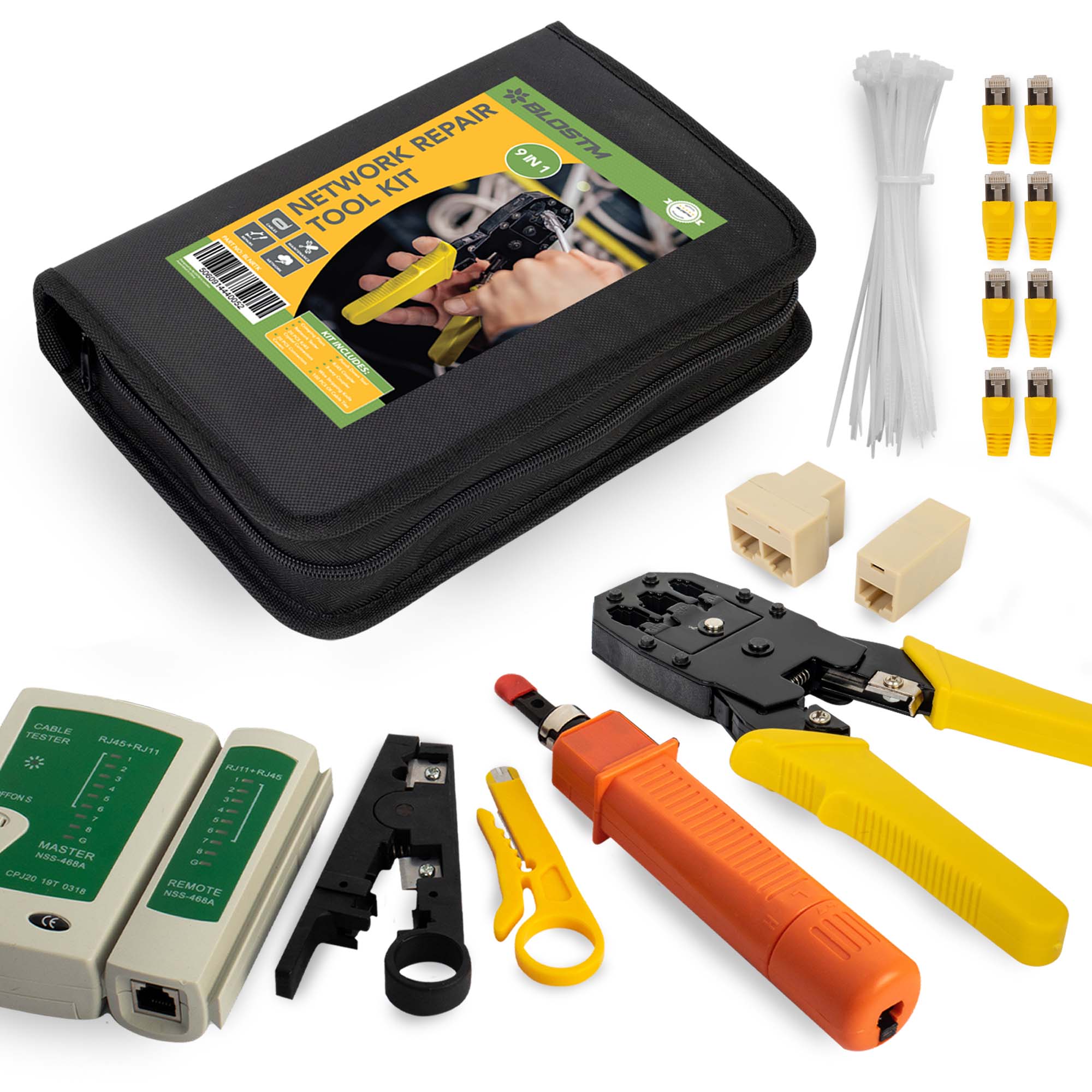 BLOSTM 9 IN 1 NETWORK REPAIR TOOL KIT