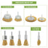 BLOSTM BRASS COATED POWER BRUSH SETS 9PCS