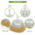 BLOSTM BRASS COATED POWER BRUSH SETS 9PCS