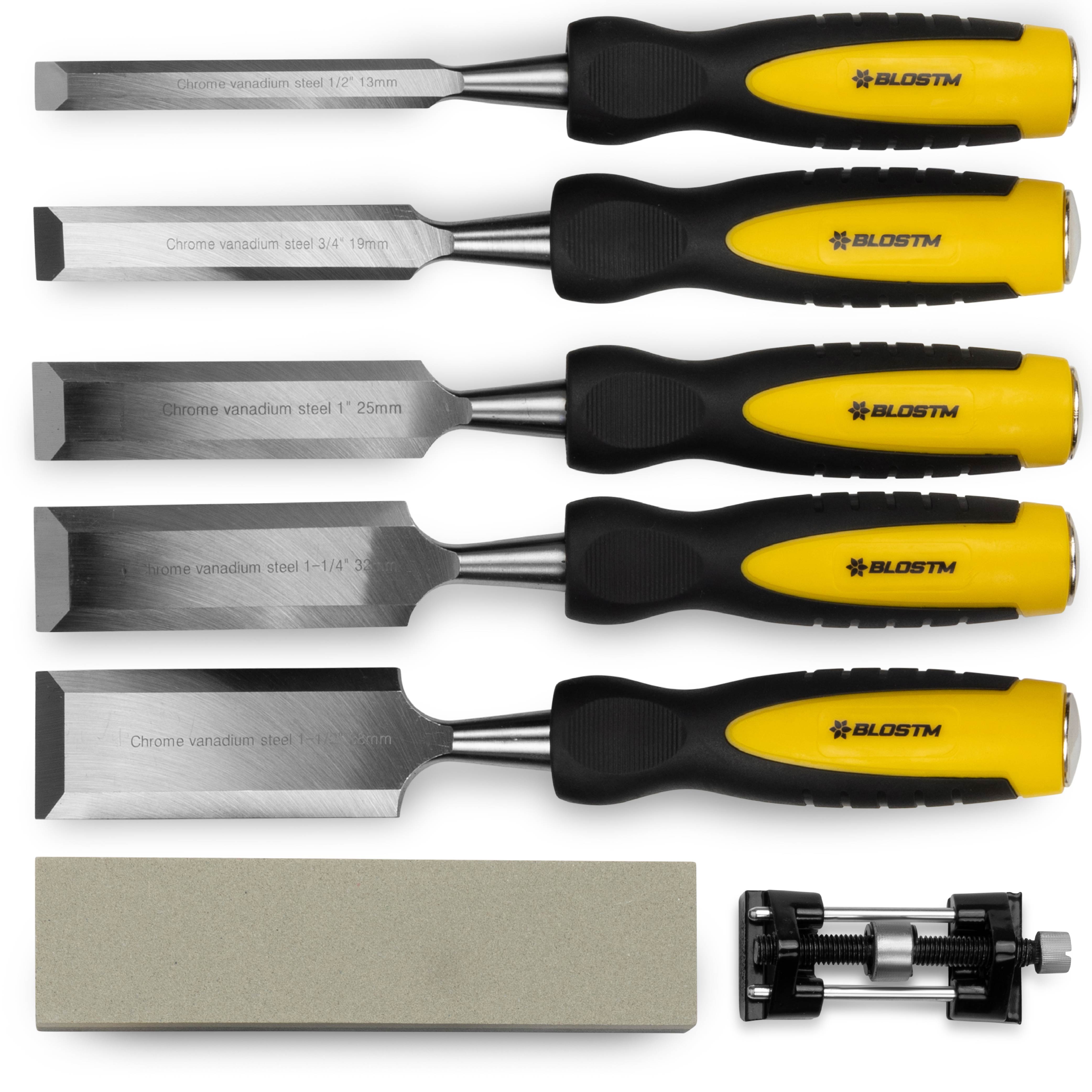 BLOSTM 8 PIECE WOOD CHISEL SET