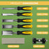 BLOSTM 8 PIECE WOOD CHISEL SET