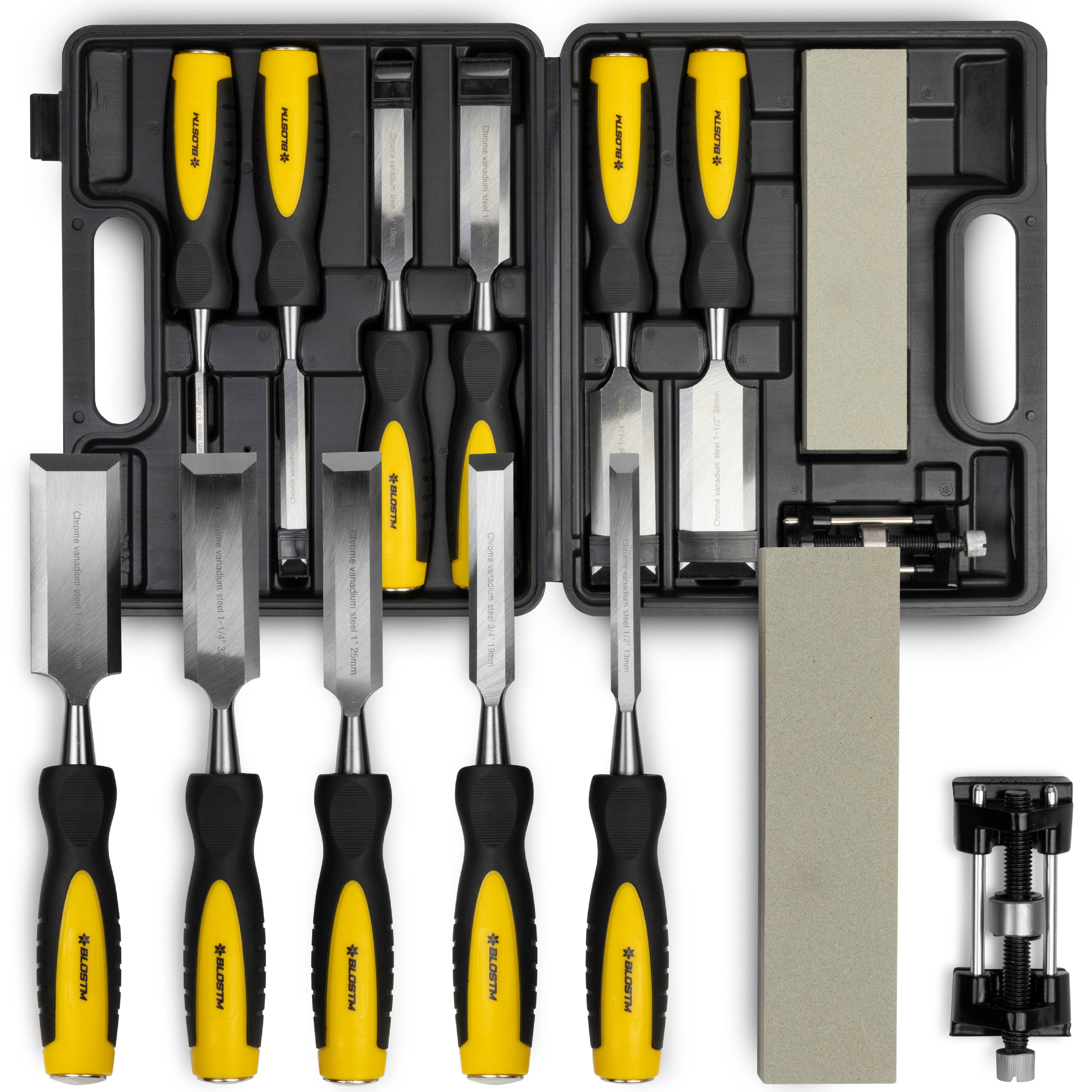 BLOSTM 8 PIECE WOOD CHISEL SET