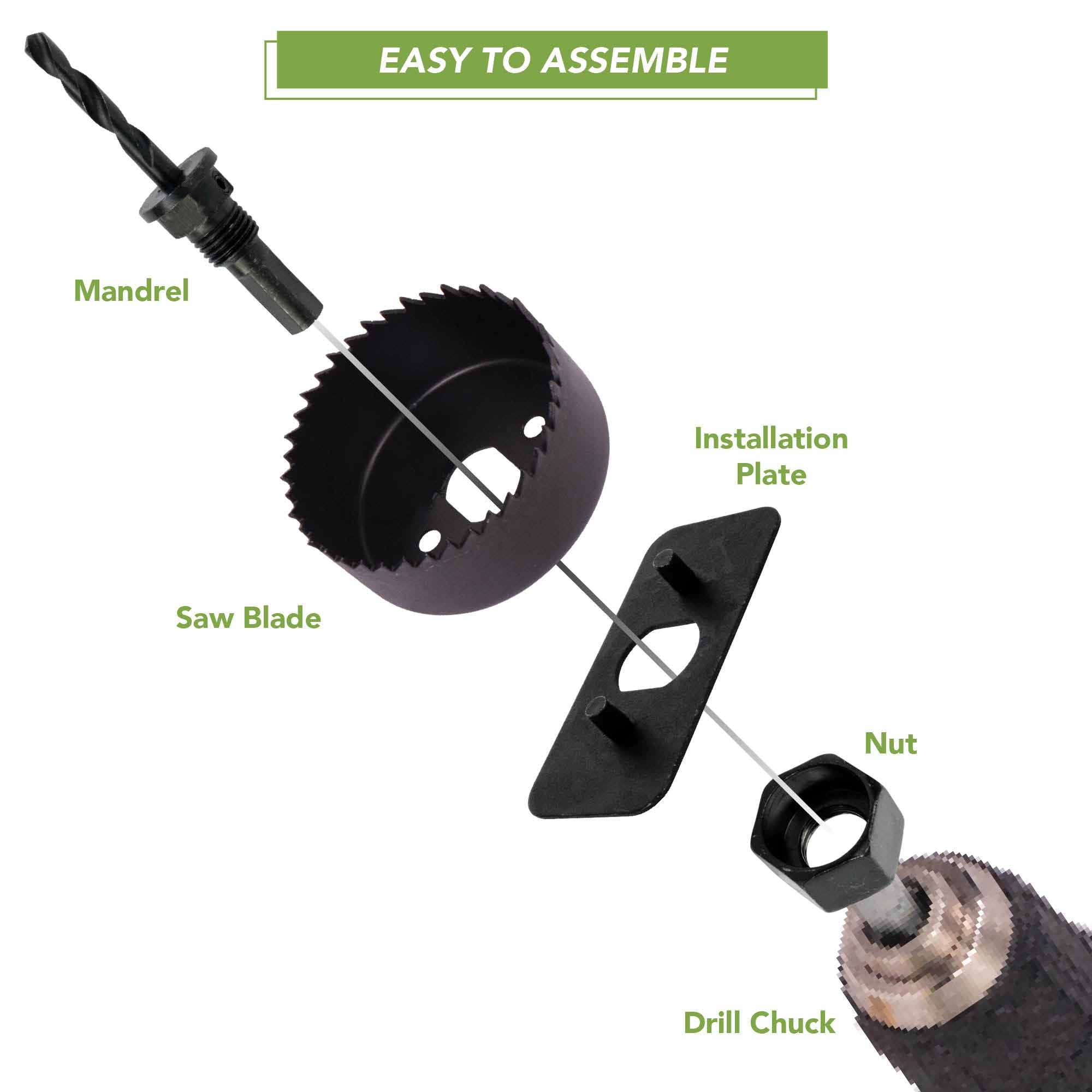 BLOSTM HOLE SAWS 21PCS