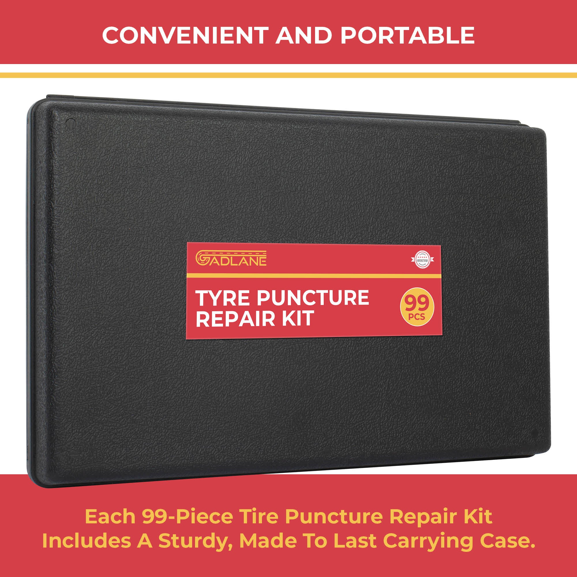 GADLANE TYRE PUNCTURE REPAIR KIT 99PCS