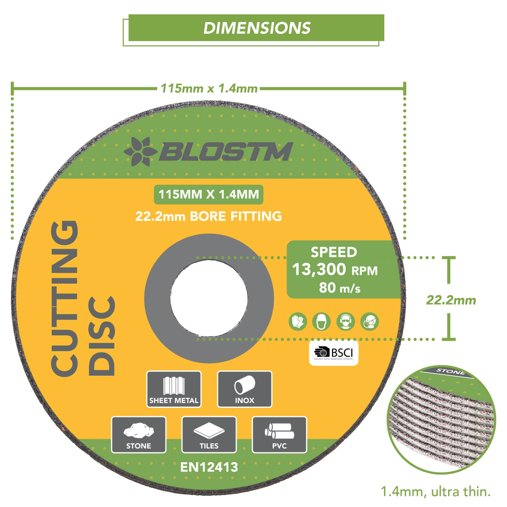 BLOSTM CUTTING DISCS - 10 PACK
