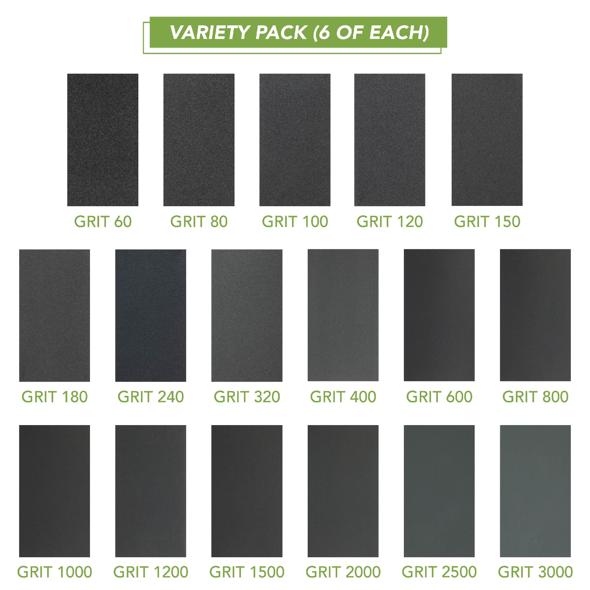 BLOSTM SANDPAPER ASSORTMENT - 102 PIECES