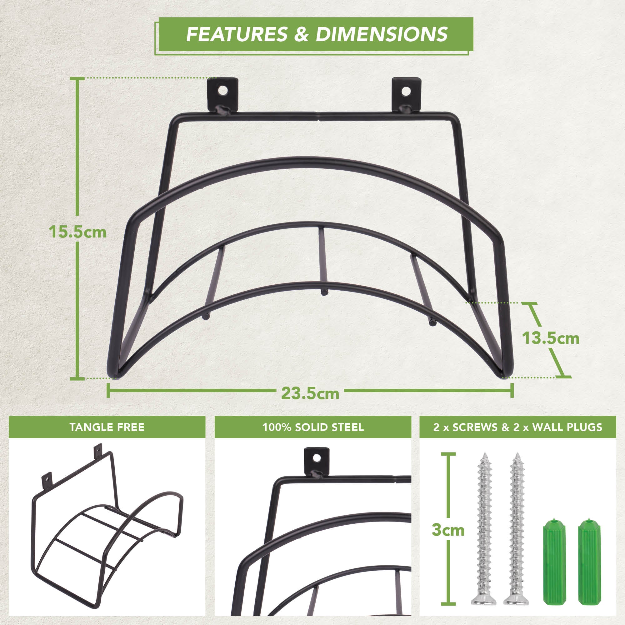 BLOSTM GARDEN HOSE HOLDER