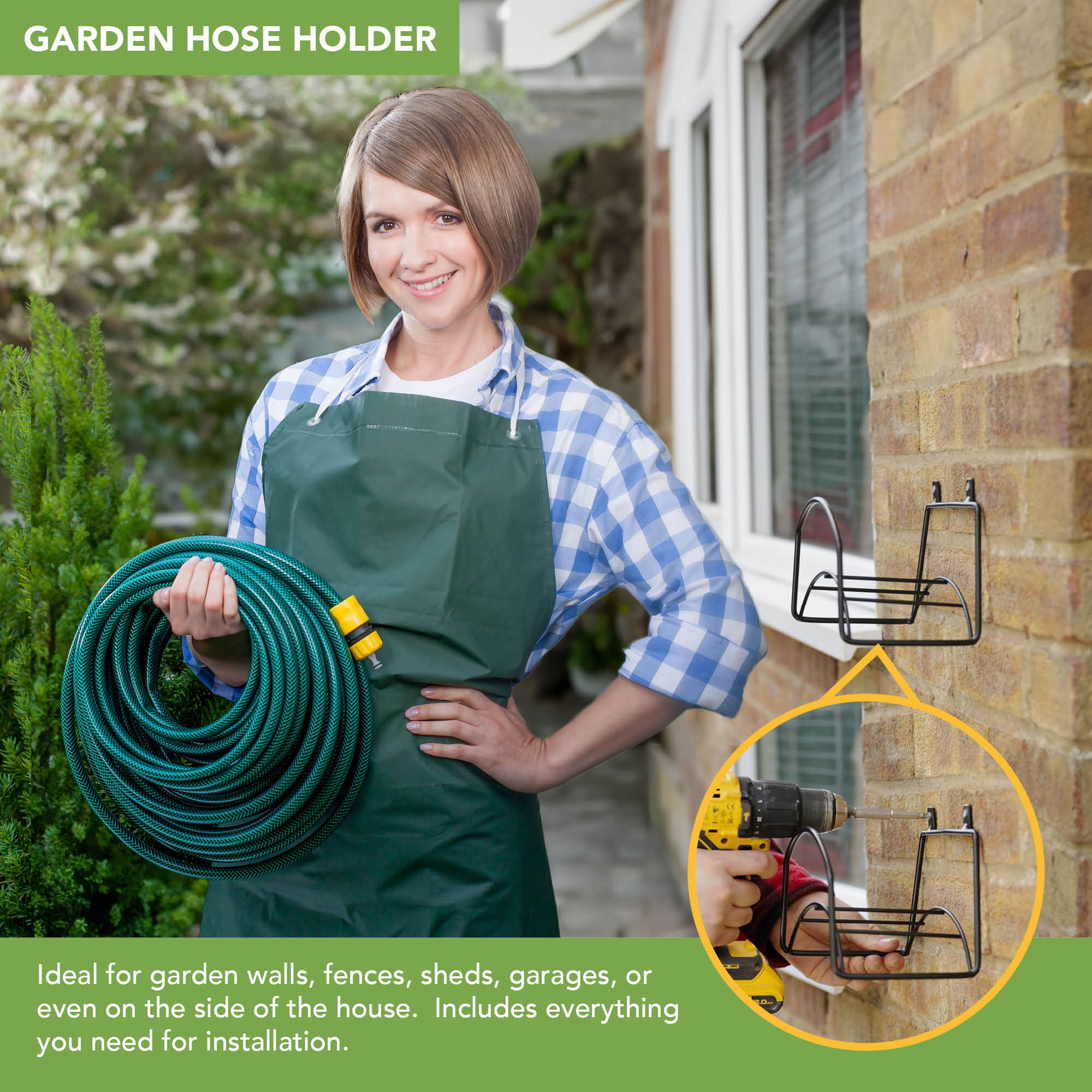 BLOSTM GARDEN HOSE HOLDER