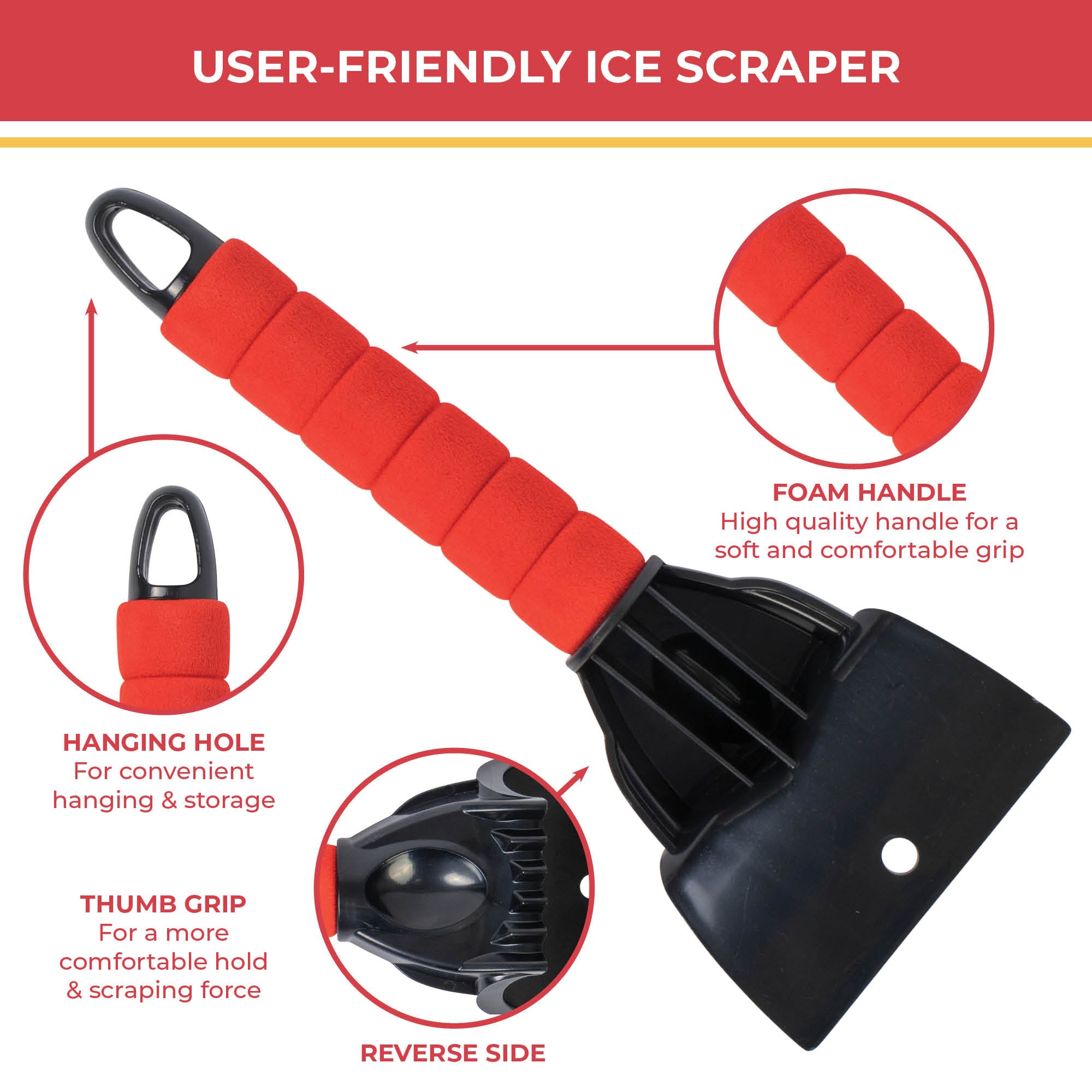 GADLANE FLEECE ICE SCRAPER - 2 PACK