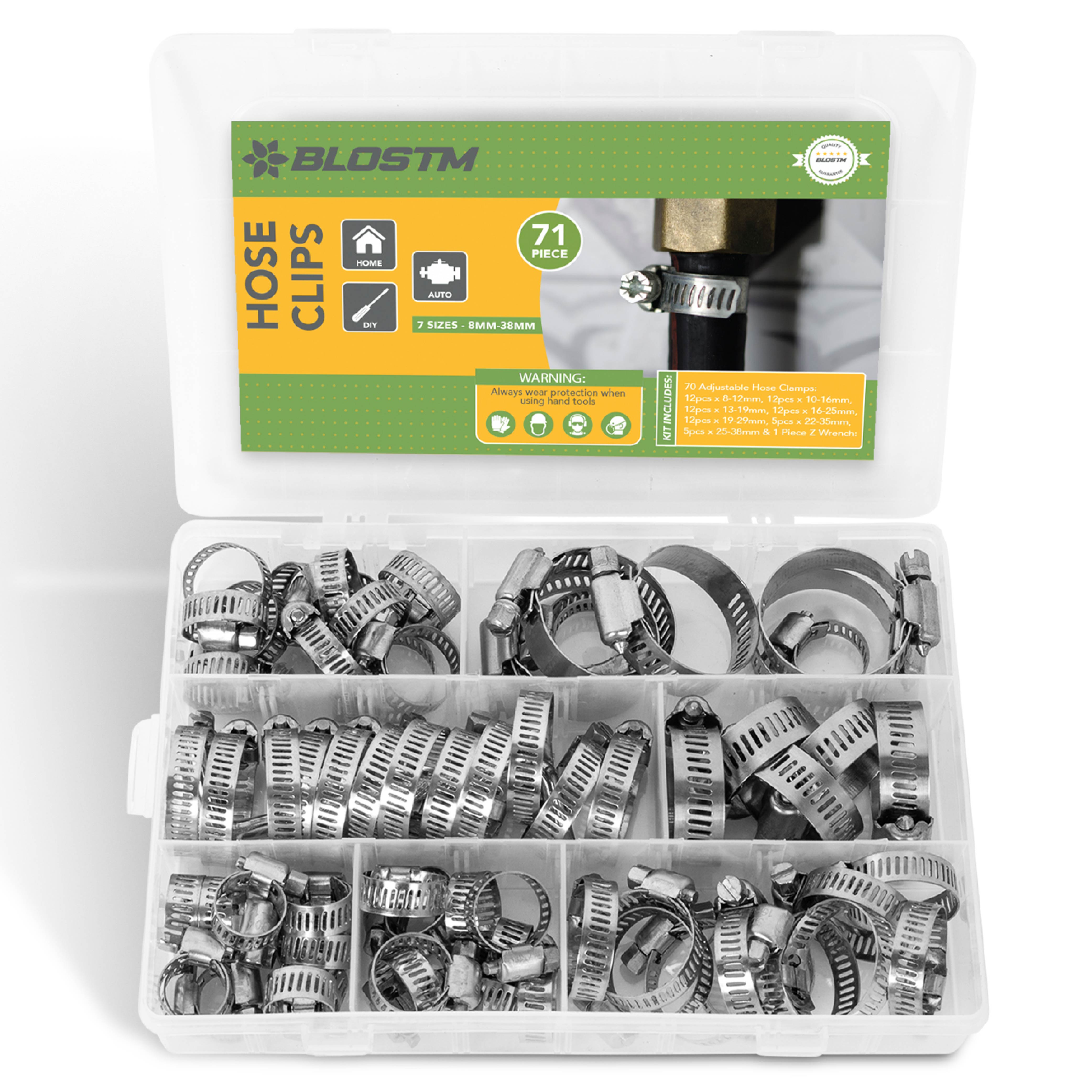 BLOSTM HOSE CLIPS 71PCS