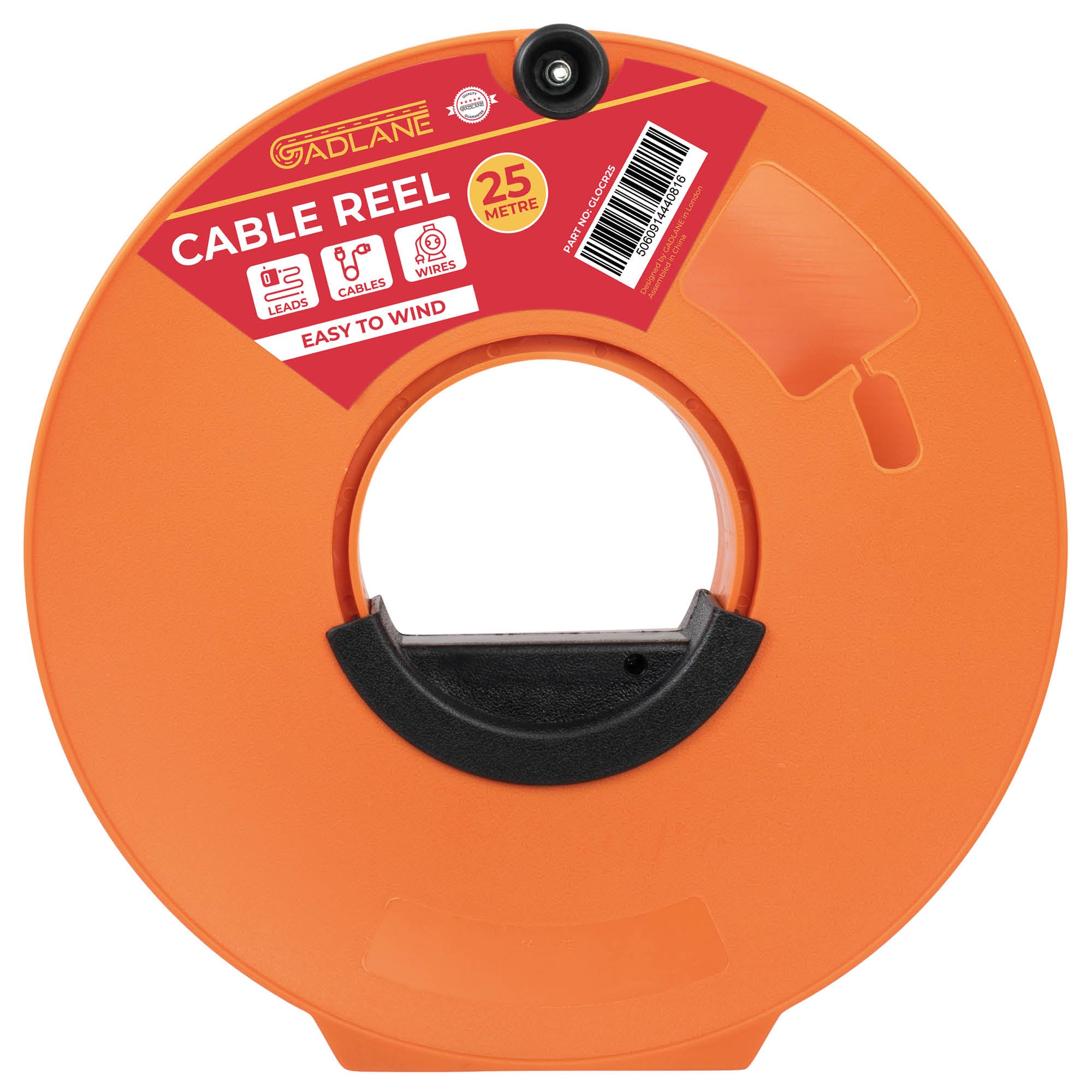 GADLANE ORANGE CABLE REEL - 25 METRE