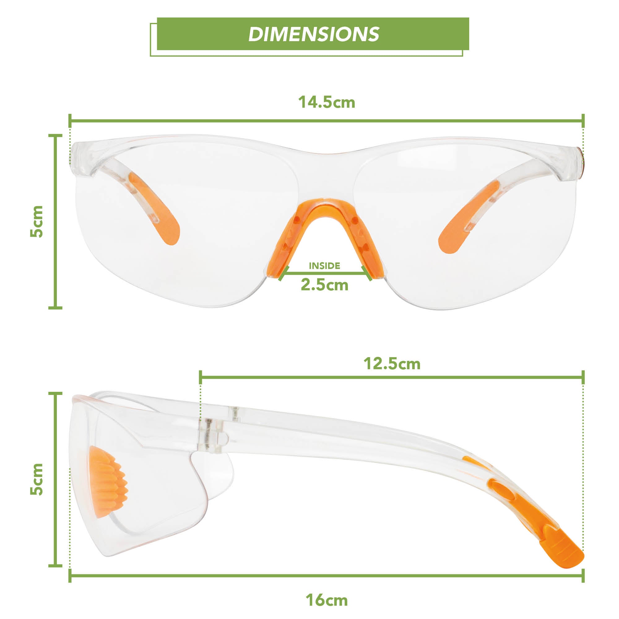 BLOSTM SAFETY GLASSES - 12 PACK