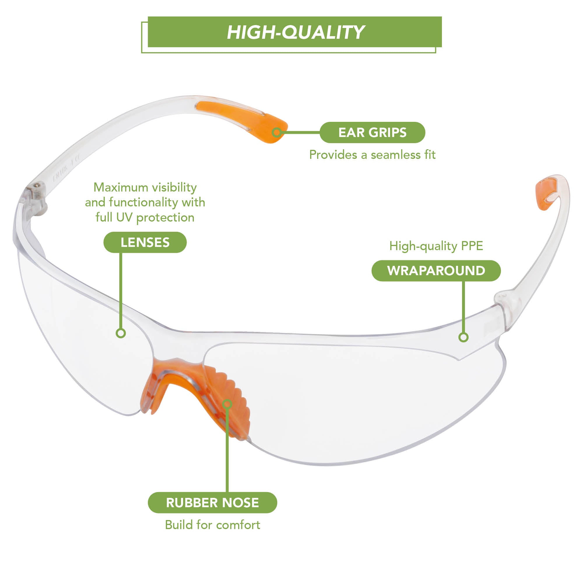 BLOSTM SAFETY GLASSES - 12 PACK