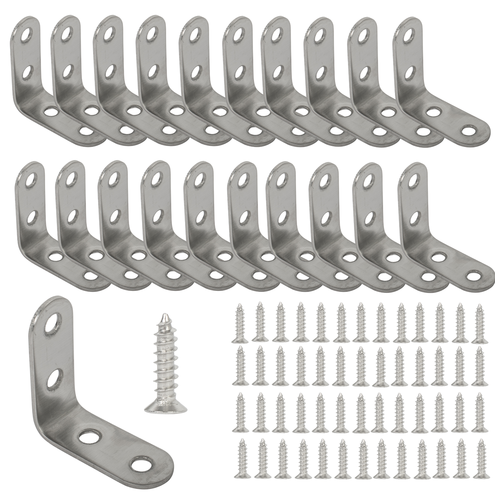 BLOSTM L BRACKETS FOR WOOD - 100PC