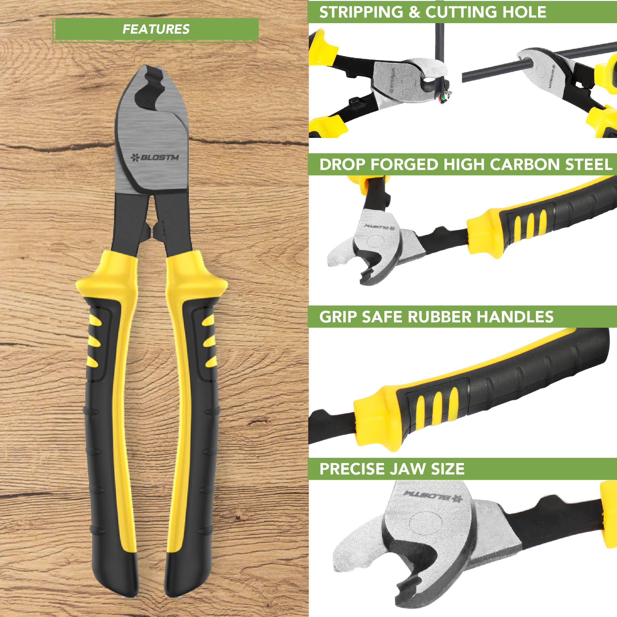 BLOSTM 8" CABLE CUTTING PLIERS