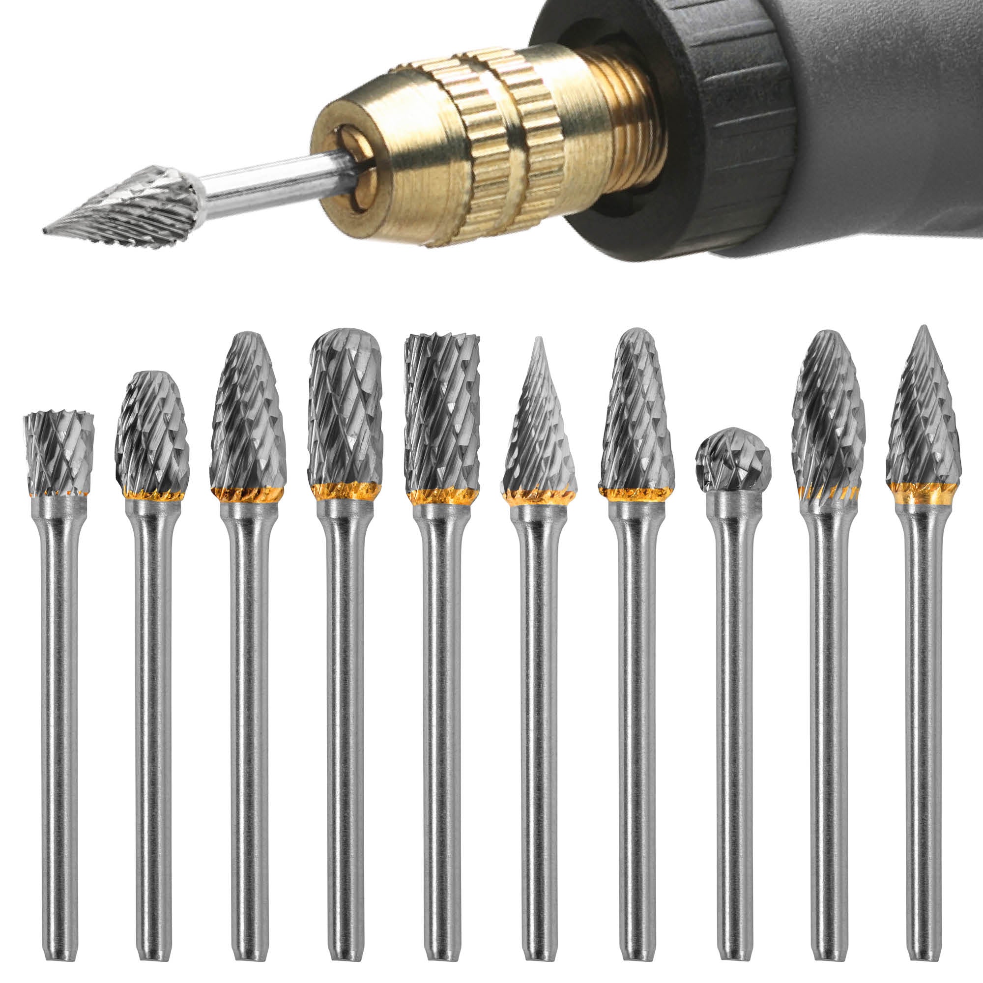 BLOSTM ROTARY BURRS - 10PCS