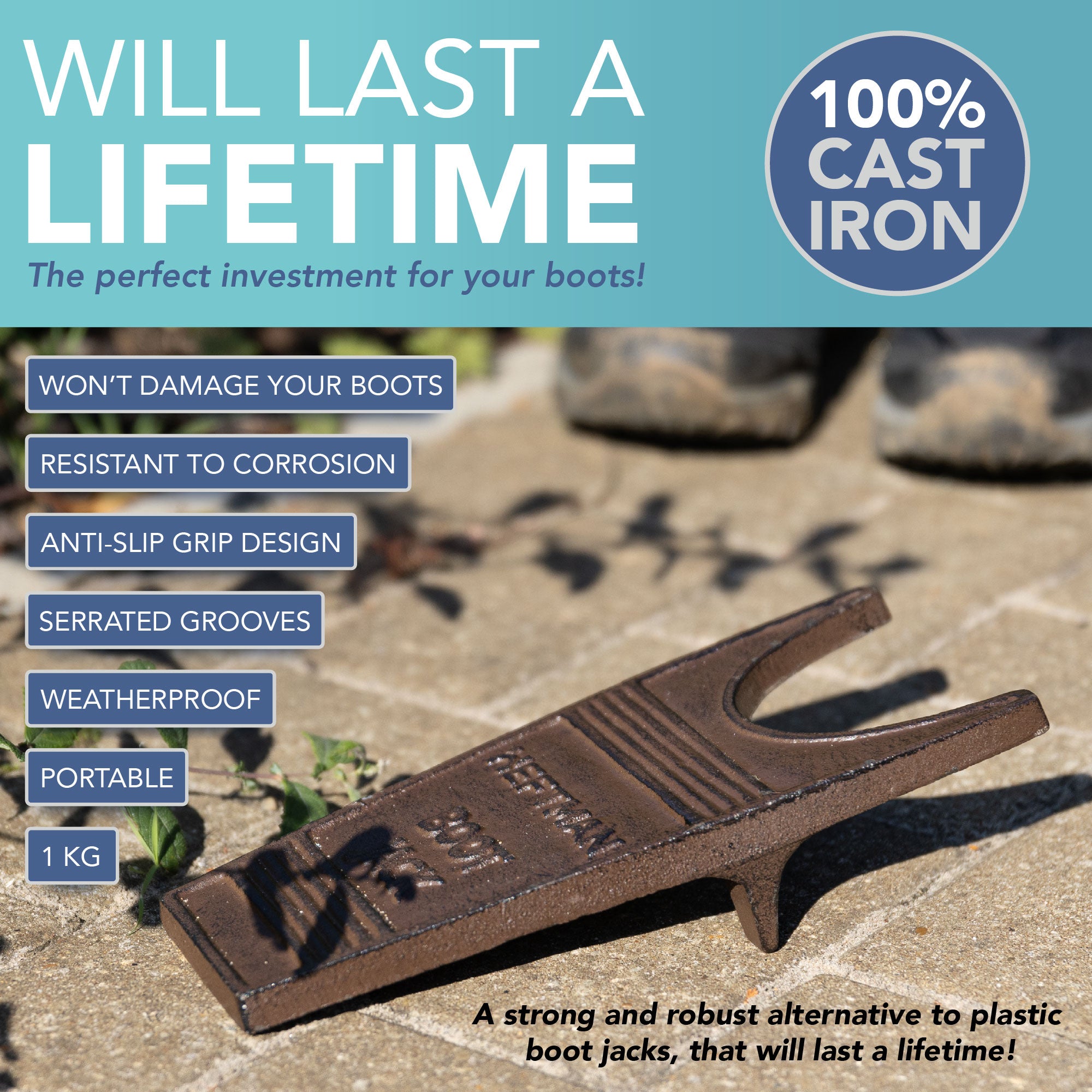 HEFTMAN CAST IRON BOOT JACK