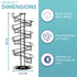 HEFTMAN SPIRAL EGG DISPENSER RACK - BLACK