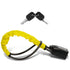 GADLANE STEERING WHEEL TO SEAT BELT LOCK - YELLOW