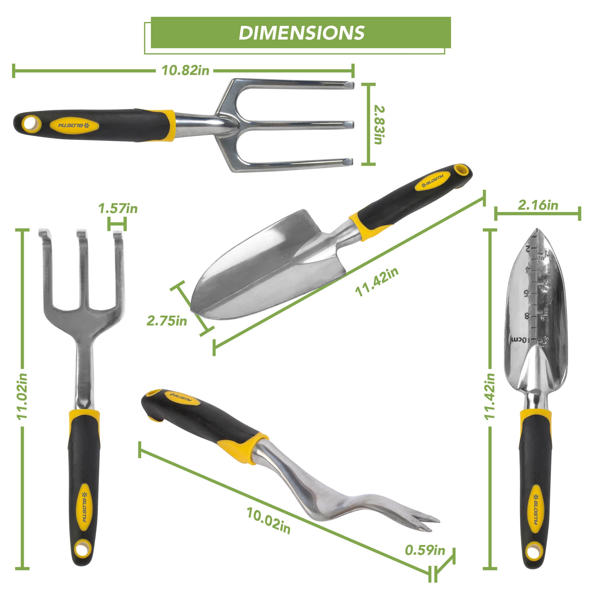 BLOSTM GARDEN TOOL SET - 5 PIECE