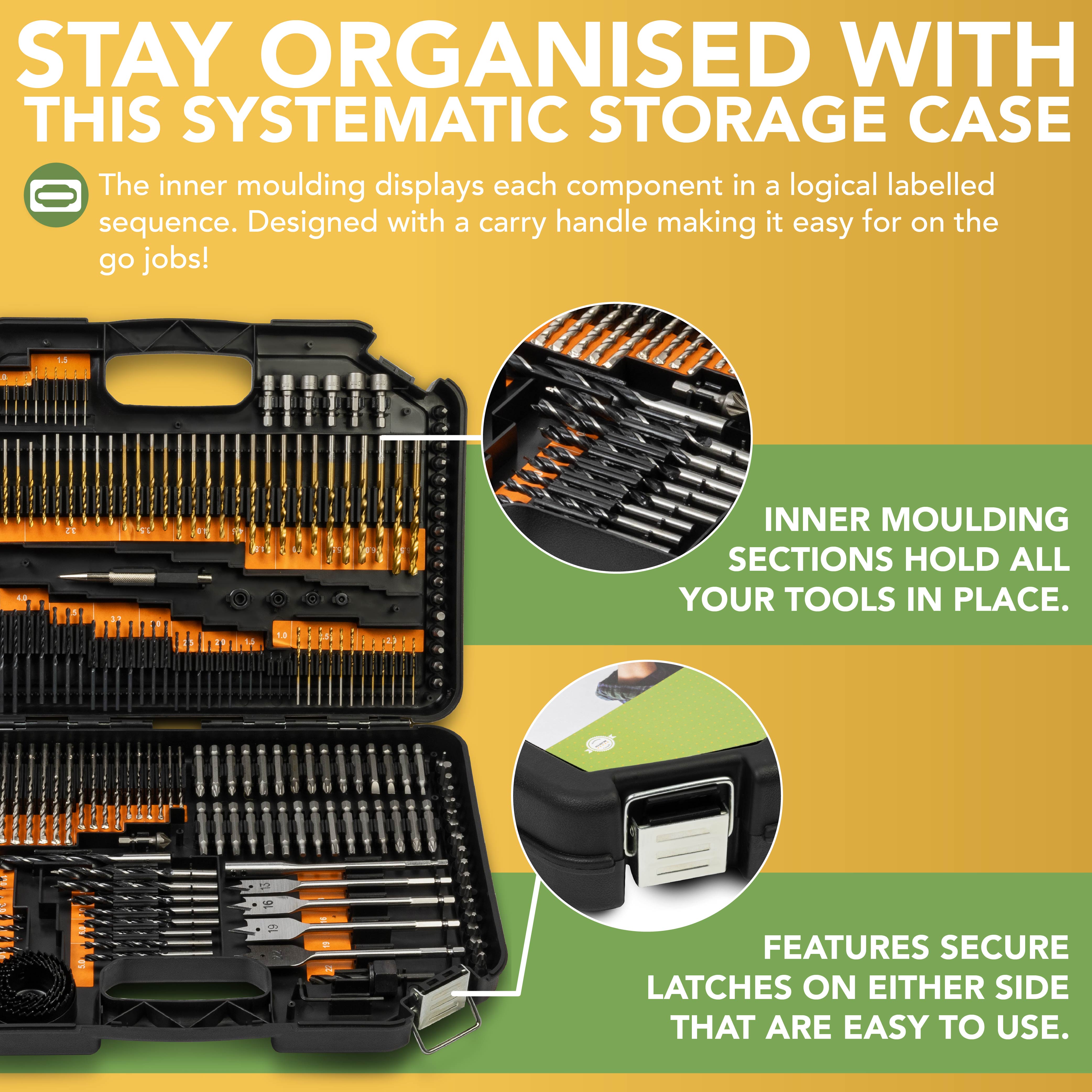 BLOSTM 246PC COMBINATION DRILL BIT SET