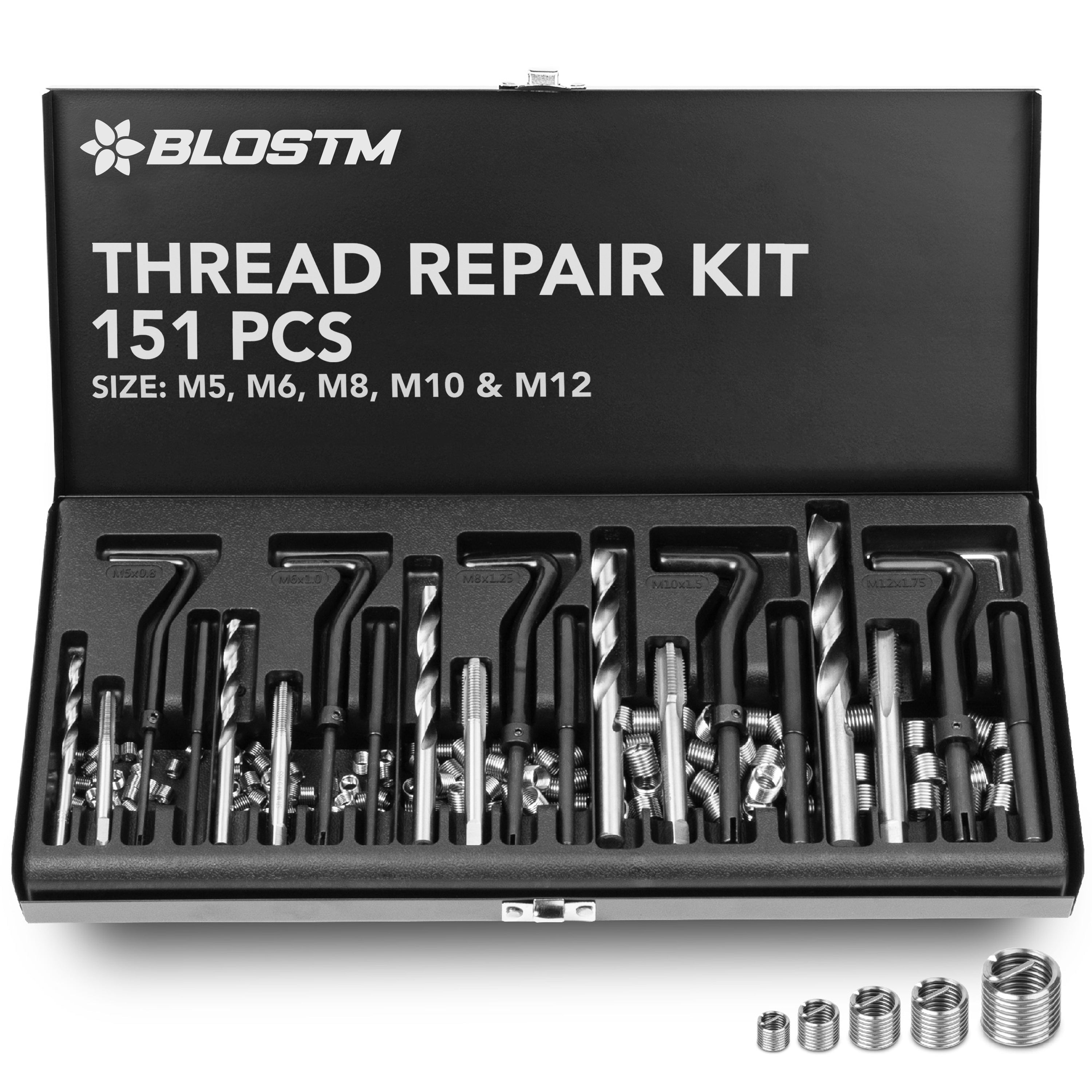 BLOSTM 151PCS THREAD REPAIR KIT