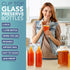 HEFTMAN CLIP TOP BOTTLES 1 LITRE - 6 PACK