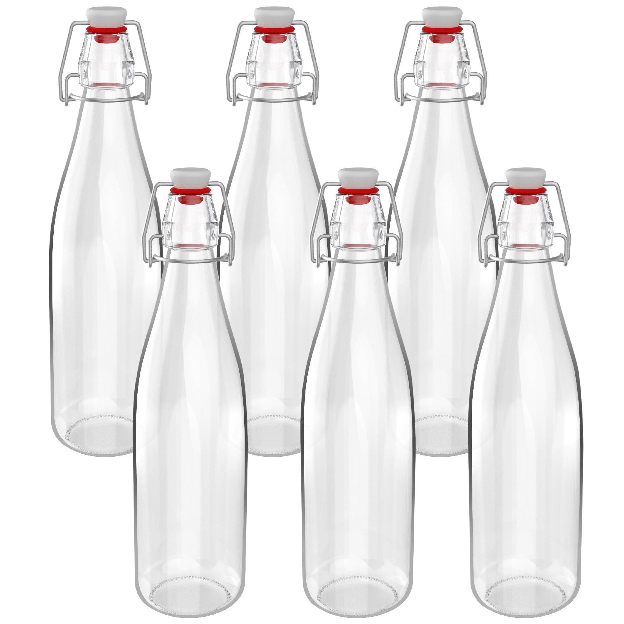 HEFTMAN CLIP TOP BOTTLES 500ML - 6 PACK
