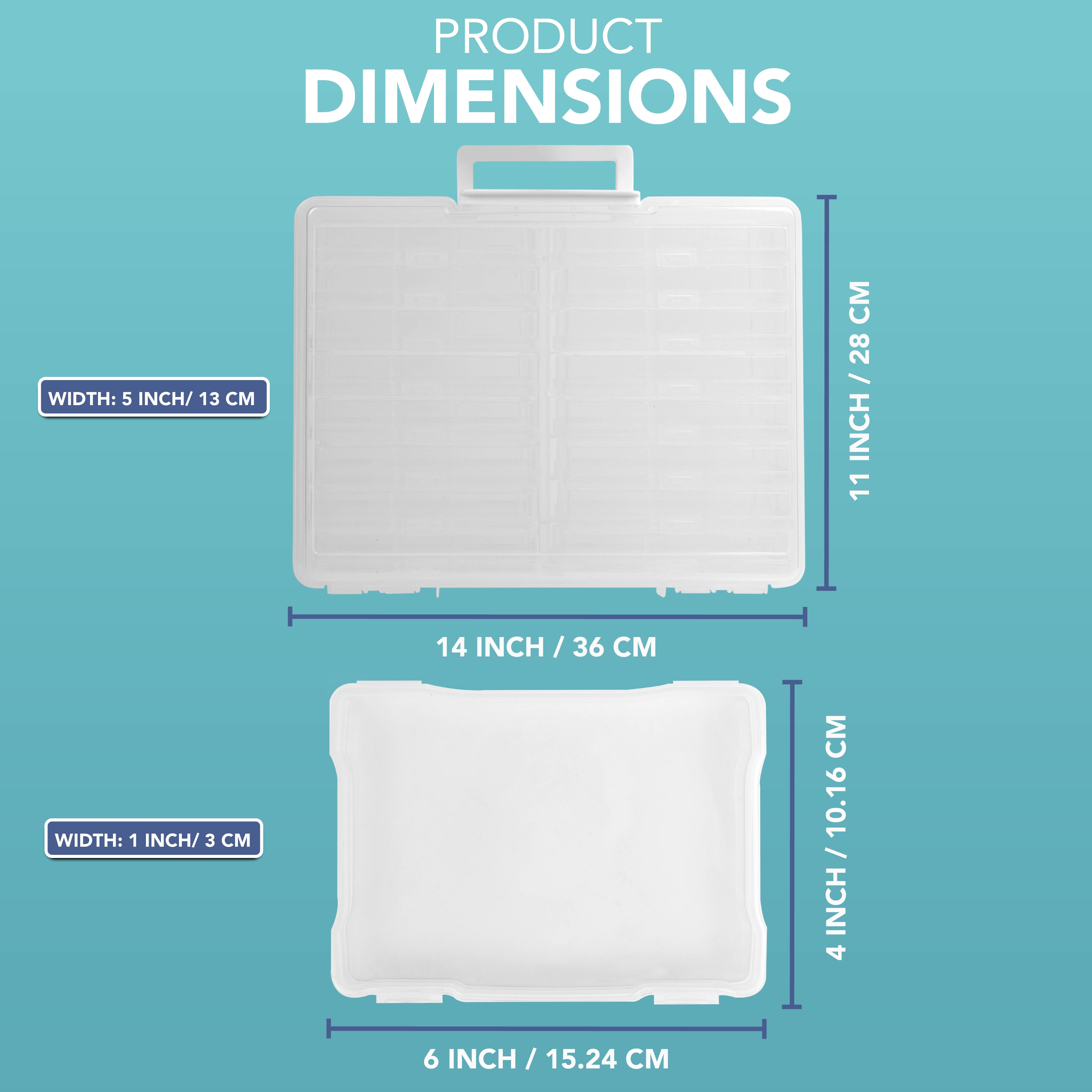 HEFTMAN 4" X 6" PHOTO STORAGE BOXES (16 INNER CASES) - CLEAR
