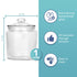 HEFTMAN STORAGE GLASS JAR 1L