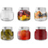 HEFTMAN MASON GLASS JARS - 6 PACK (250ML)