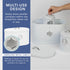 HEFTMAN KITCHEN STORAGE CANISTER 5 PIECE SET - WHITE
