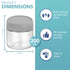 HEFTMAN JARS WITH LIDS 300ML 4 PACK