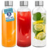 HEFTMAN CLEAR GLASS BOTTLES 500ML - 3 PACK